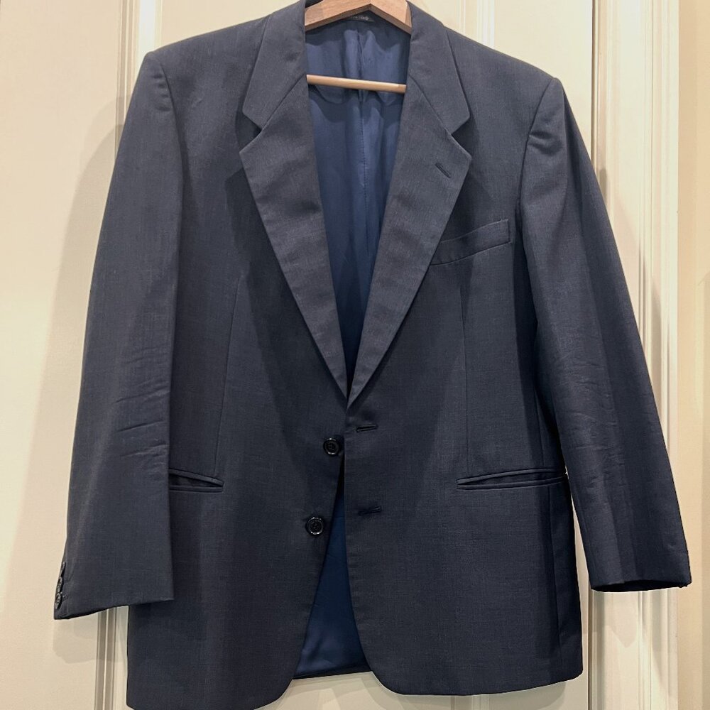 Men's Navy Wool Suit
